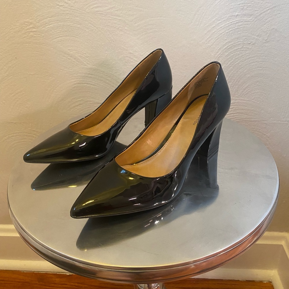 Black Patent Block 14th & Union Heels
